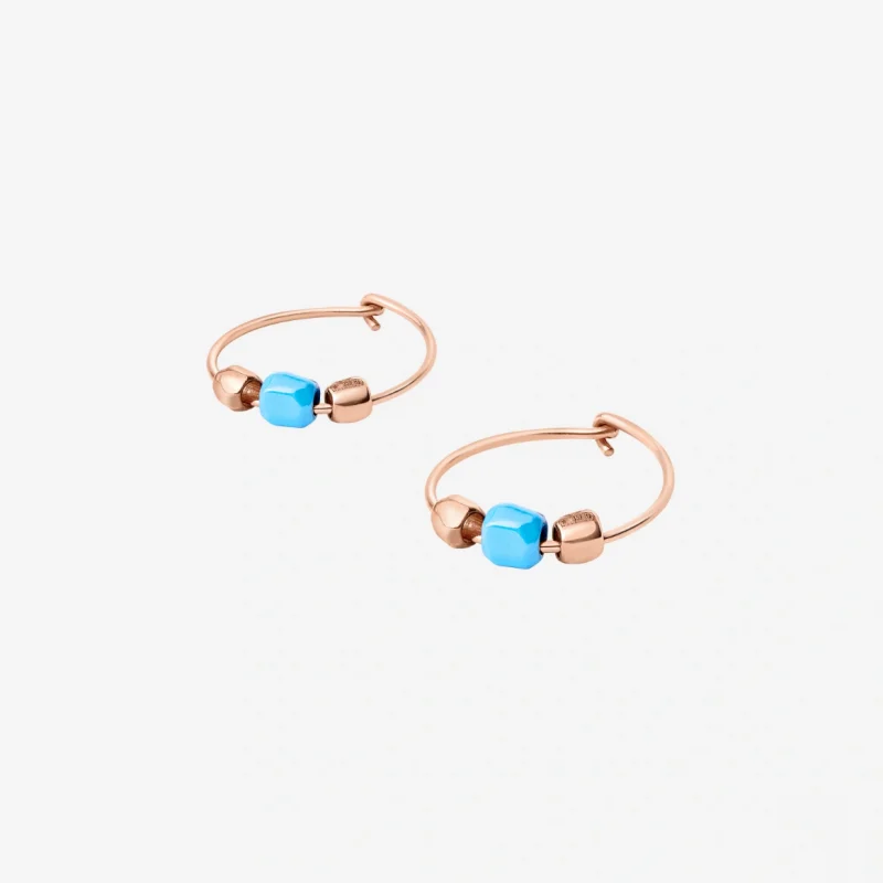 Orecchini Hoop Mini Granelli | Dodo - immagine 2