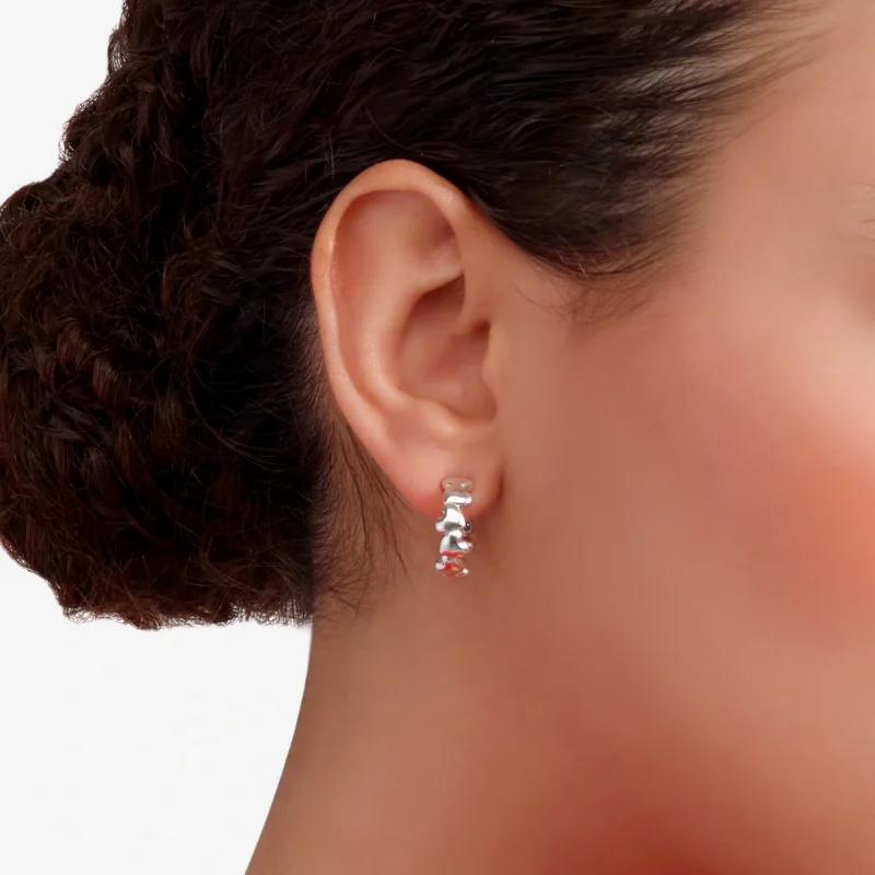 Orecchini Hoops Cuore | Dodo - immagine 3
