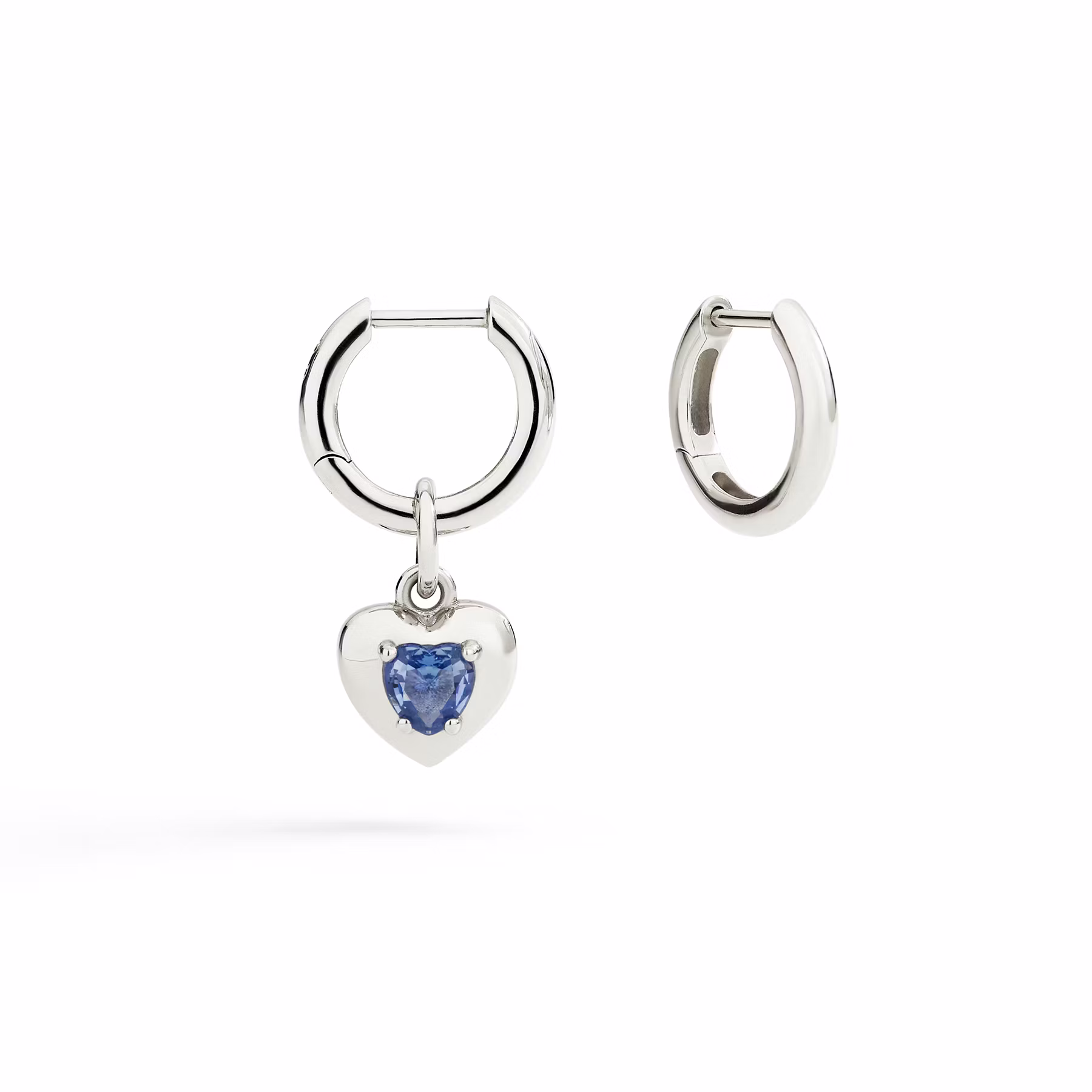 Ciondolo Cuore Argento e Zaffiro Sintetico | Dodo - immagine 3