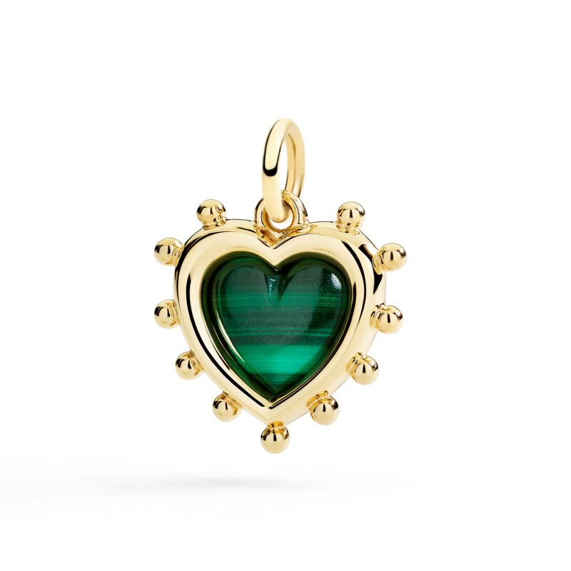 Ciondolo Cuore Con Malachite | Dodo