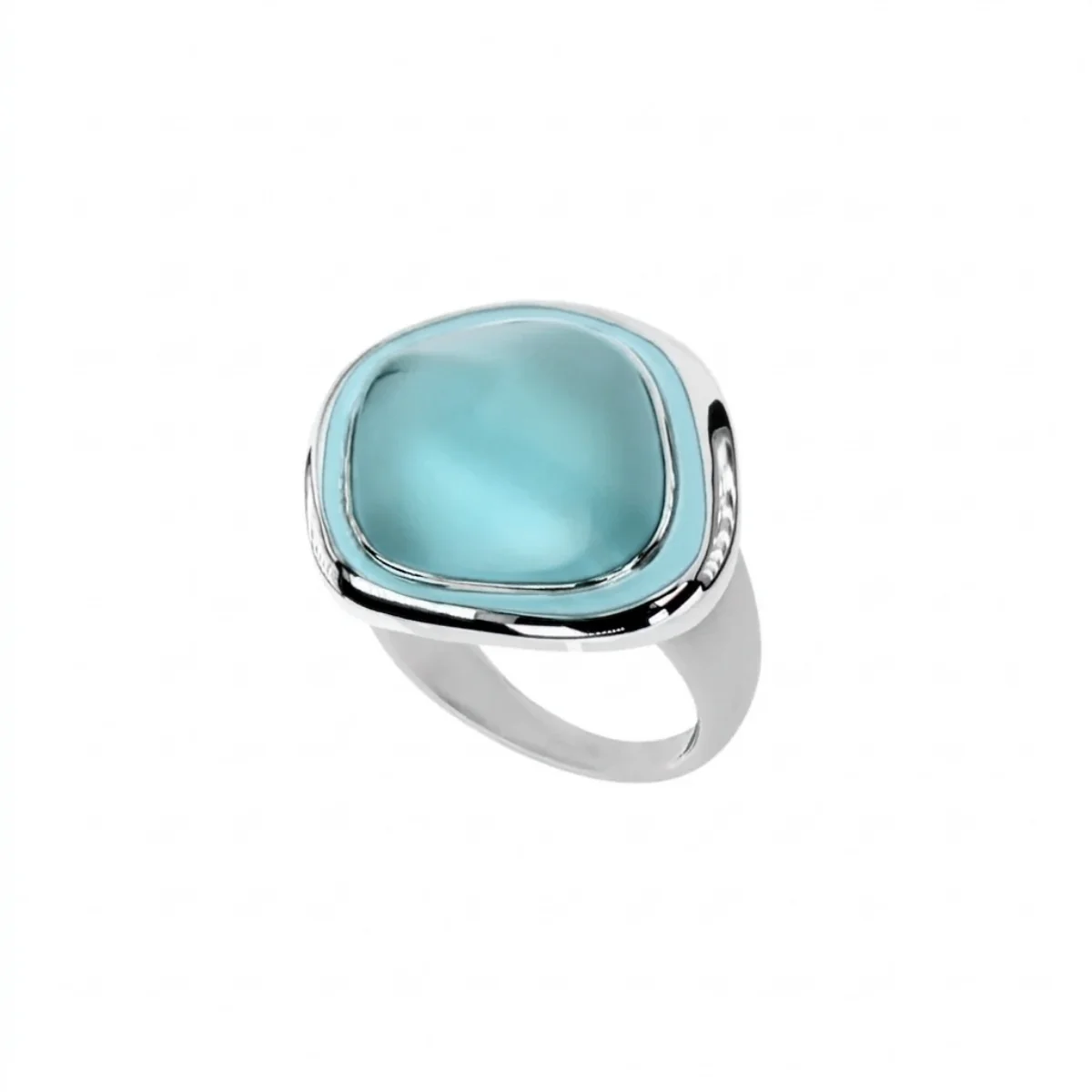 Anello Dune grande con calcedonio verde acqua | Mimí