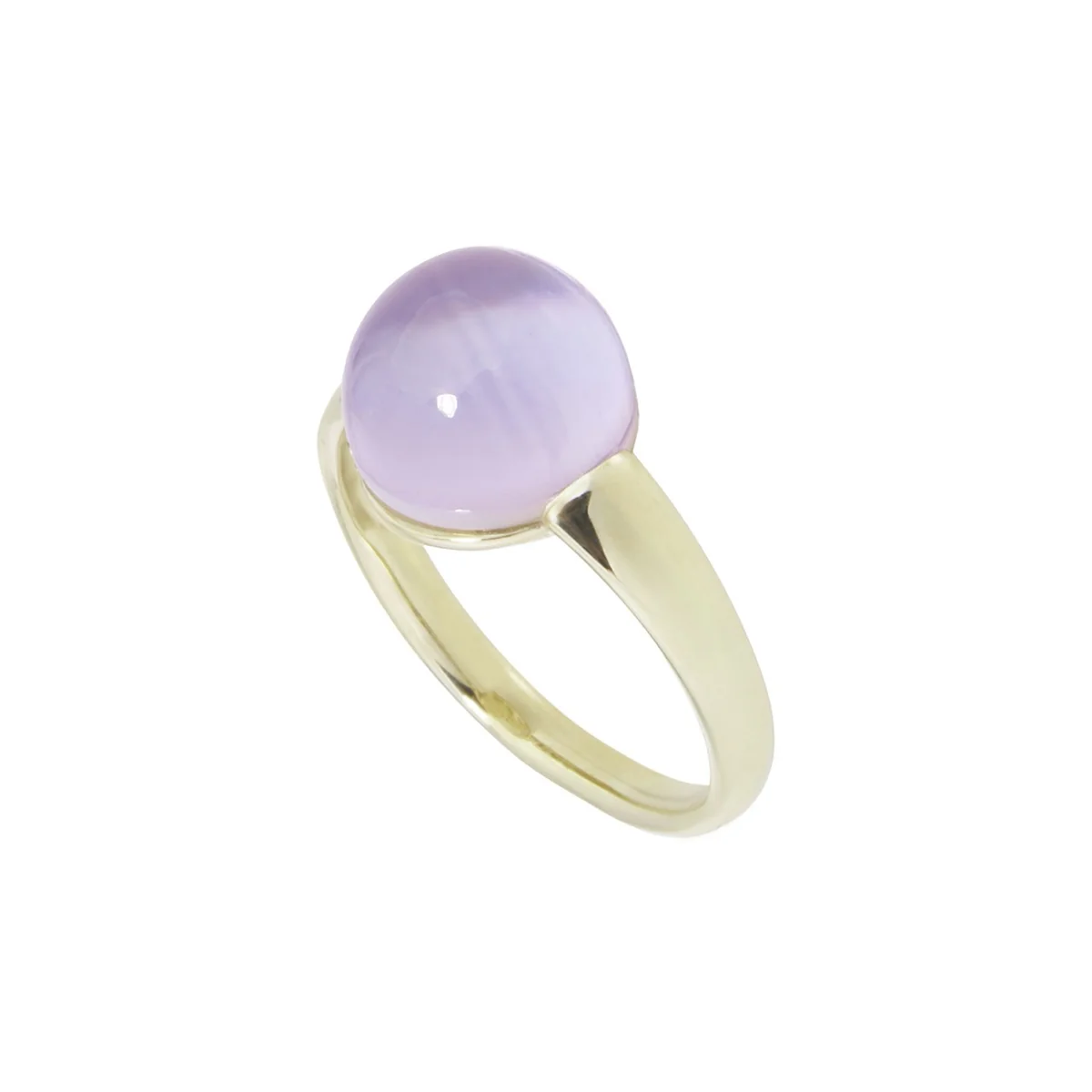 Anello Kalira Ametista e oro giallo champagne | Mimí
