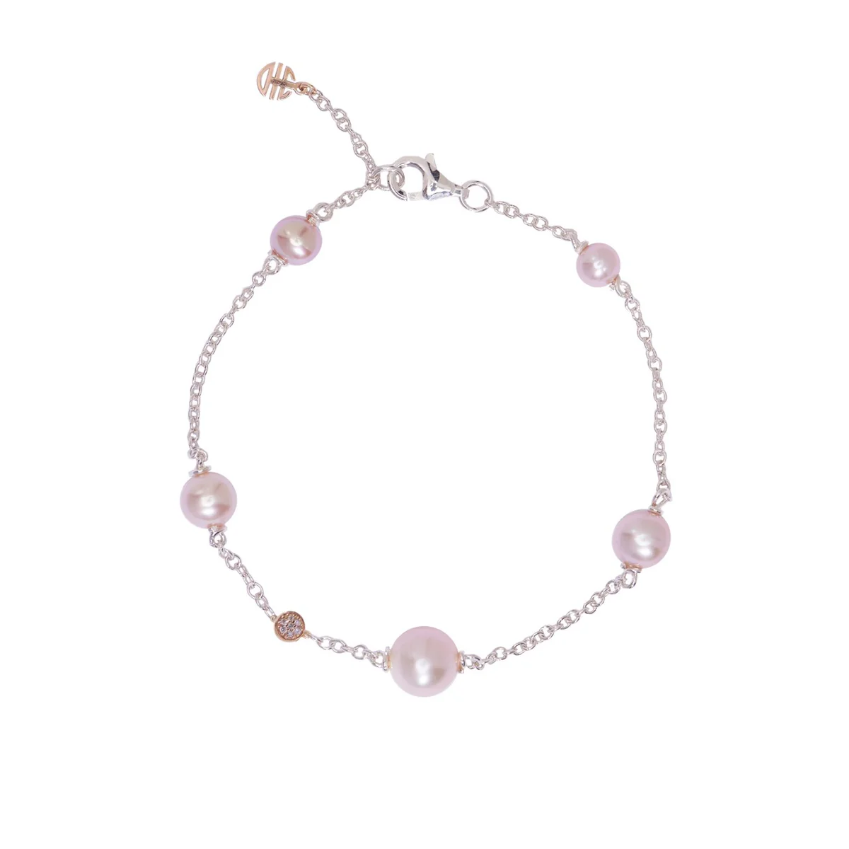 Bracciale Nagai Perle Viola e Diamanti | Mimí