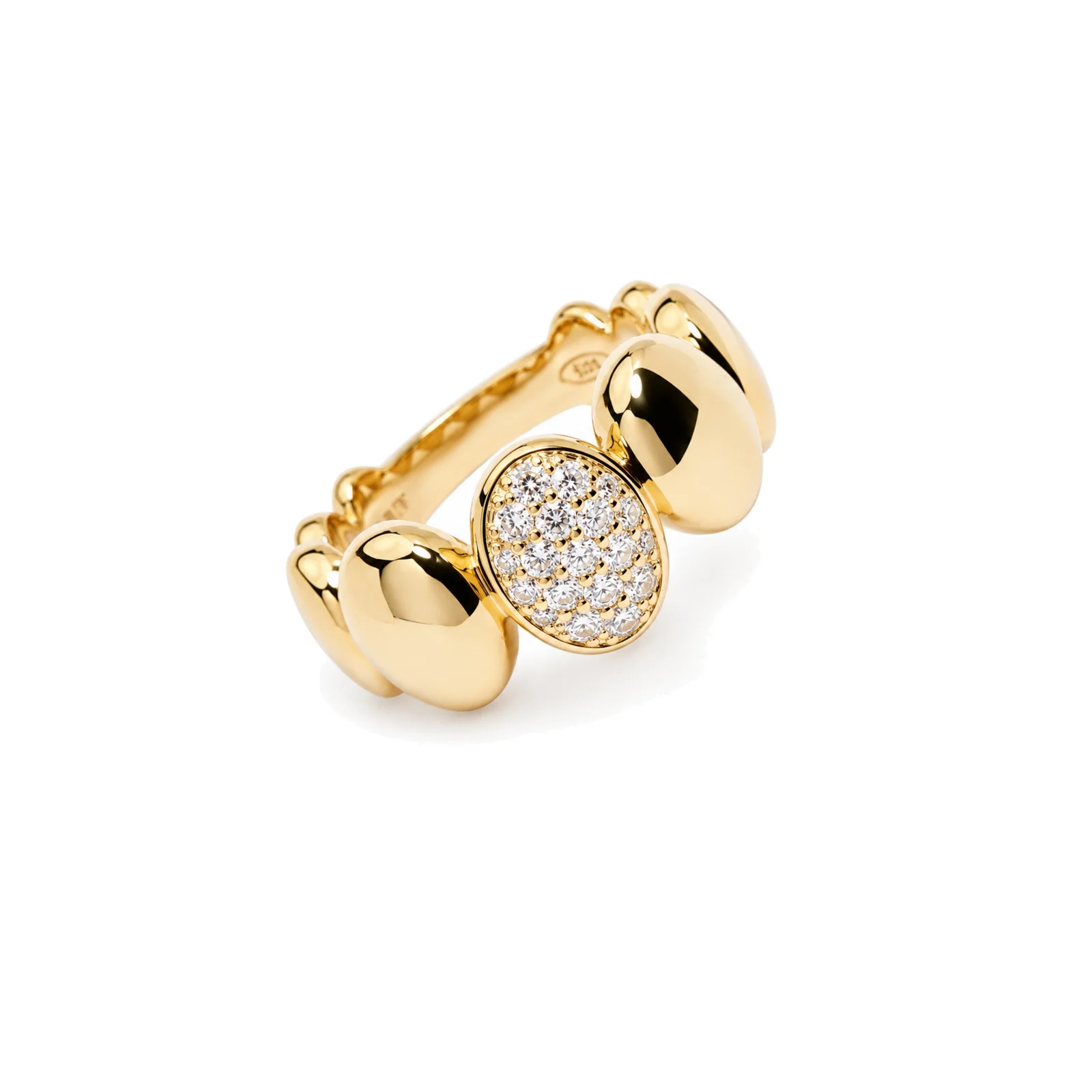 Anello Ritratto con pavé di diamanti | Les Lulú