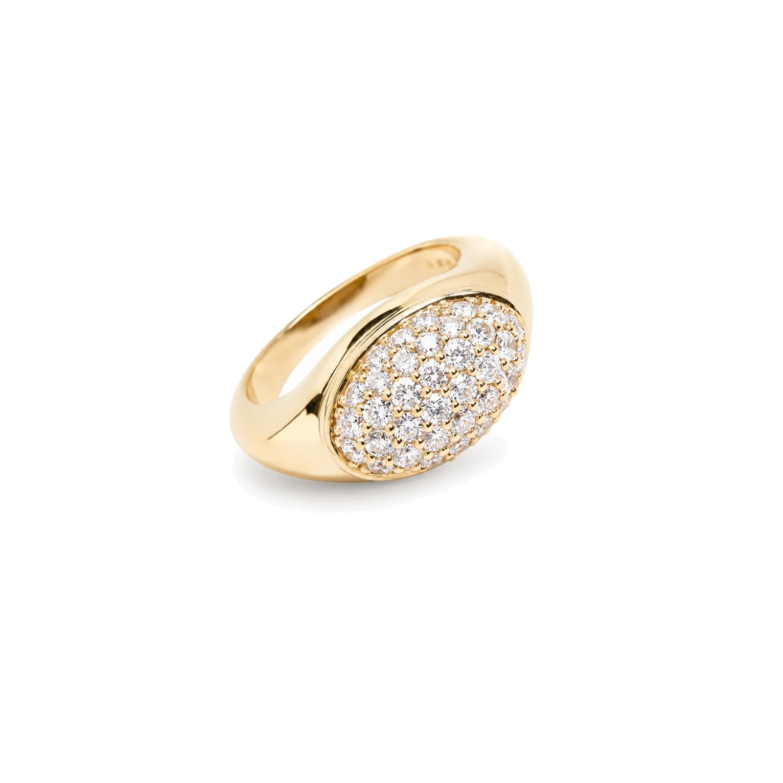 Anello Vela cocktail con pavé di diamanti | Les Lulú
