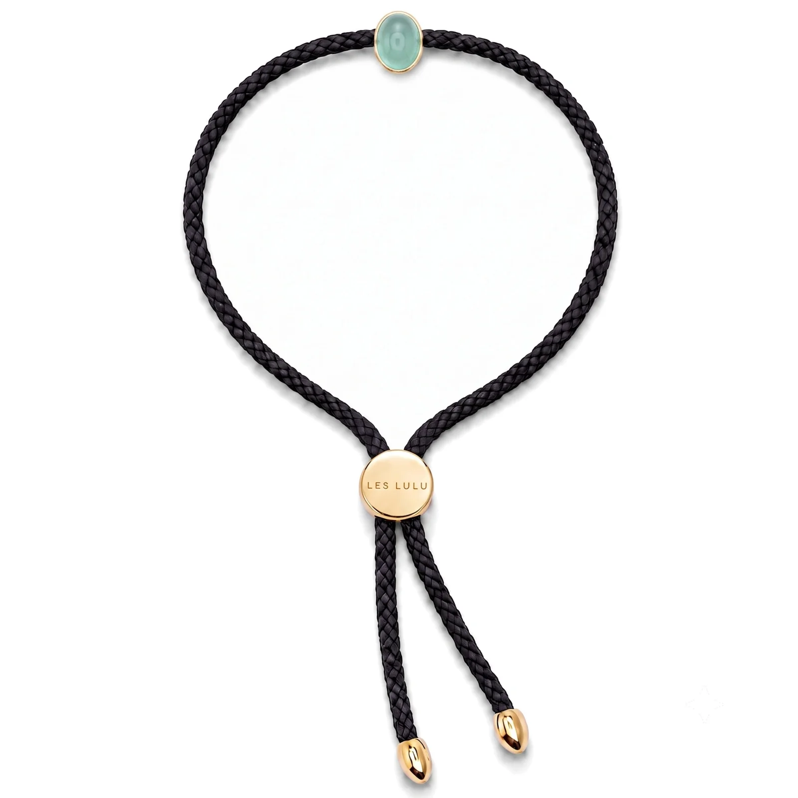 Bracciale Ritratto con calcedonio verde acqua | Les Lulú