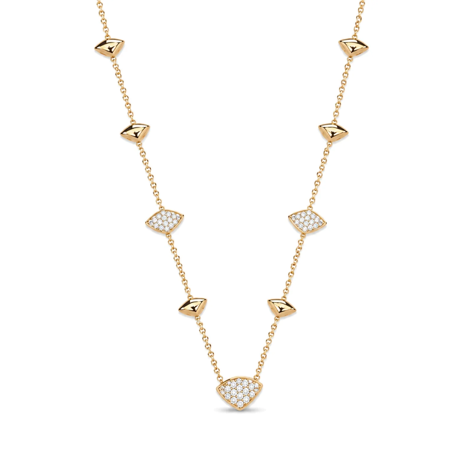 Collana Vela con pavé di diamanti | Les Lulú